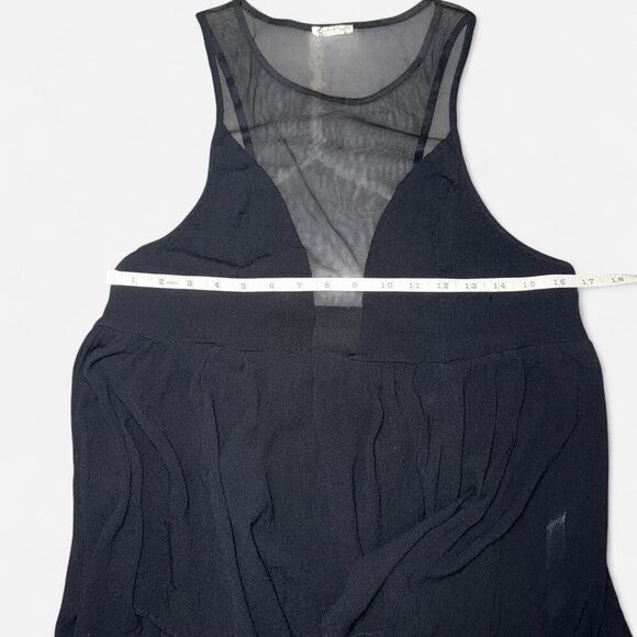 Free People Deep V Mesh Peplum Going Out Top - Picture 12 of 14